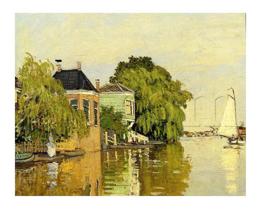 Landscape at Zaandam IV - Claude Monet Paintings